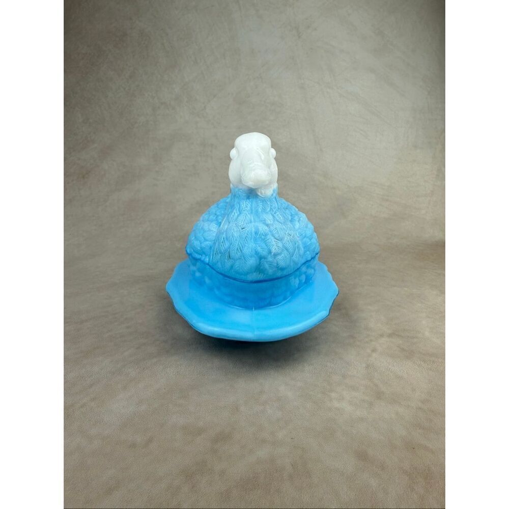 Vintage L.G. Wright Covered Duck On Nest Dish HON Cottagecore - Picture 6 of 9